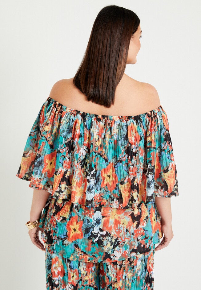 Removable-Strap Ruffle Top, , on-hover image number null