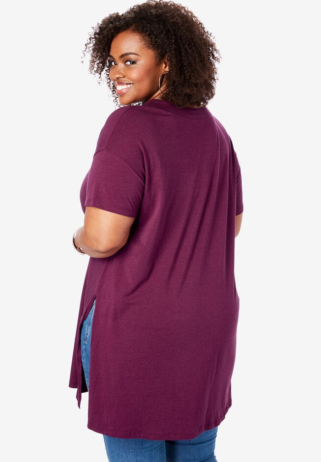 V-Neck Ultimate Tunic, , on-hover image number null