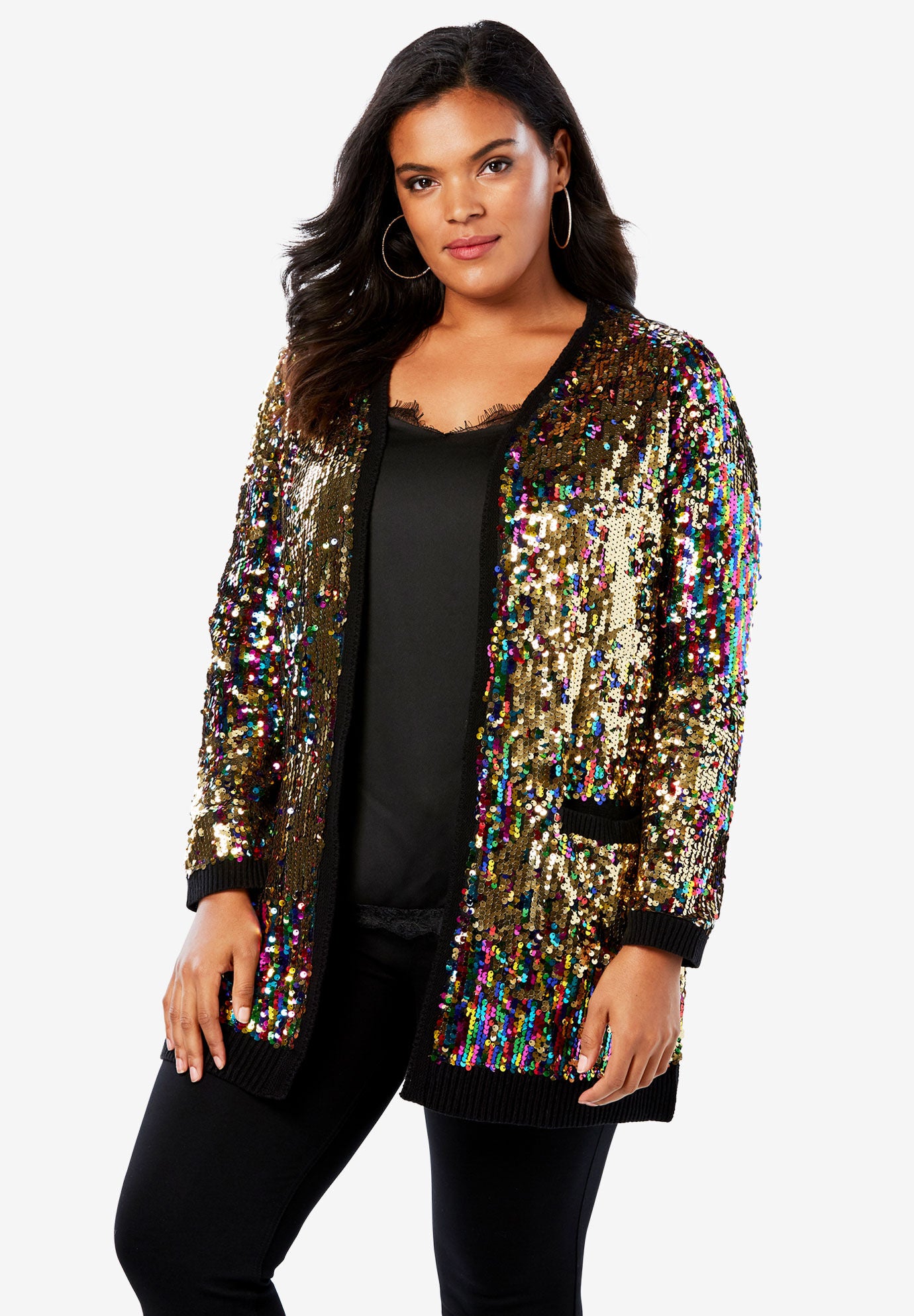 sequin cardigan