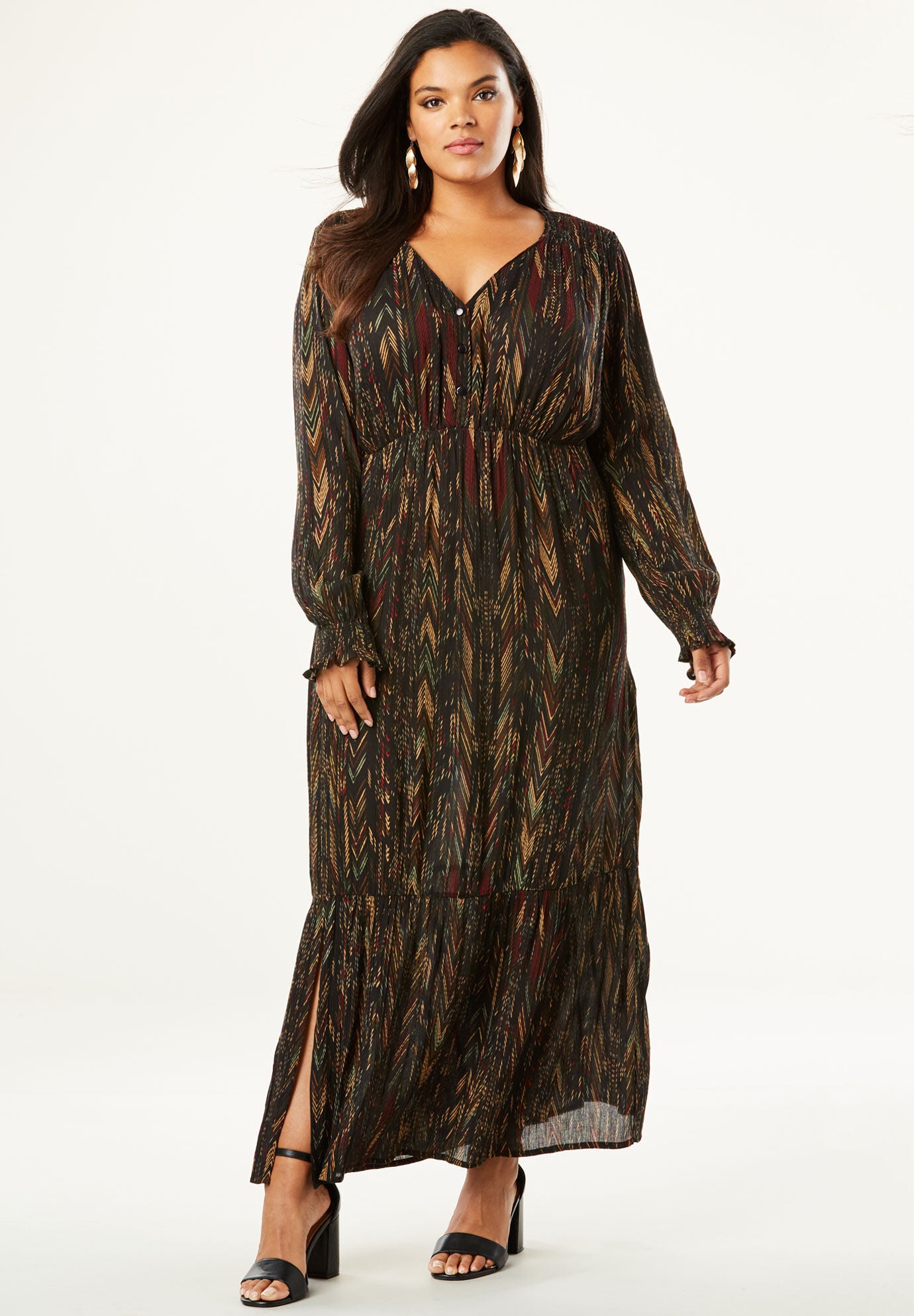 Crinkle maxi dress Clearance