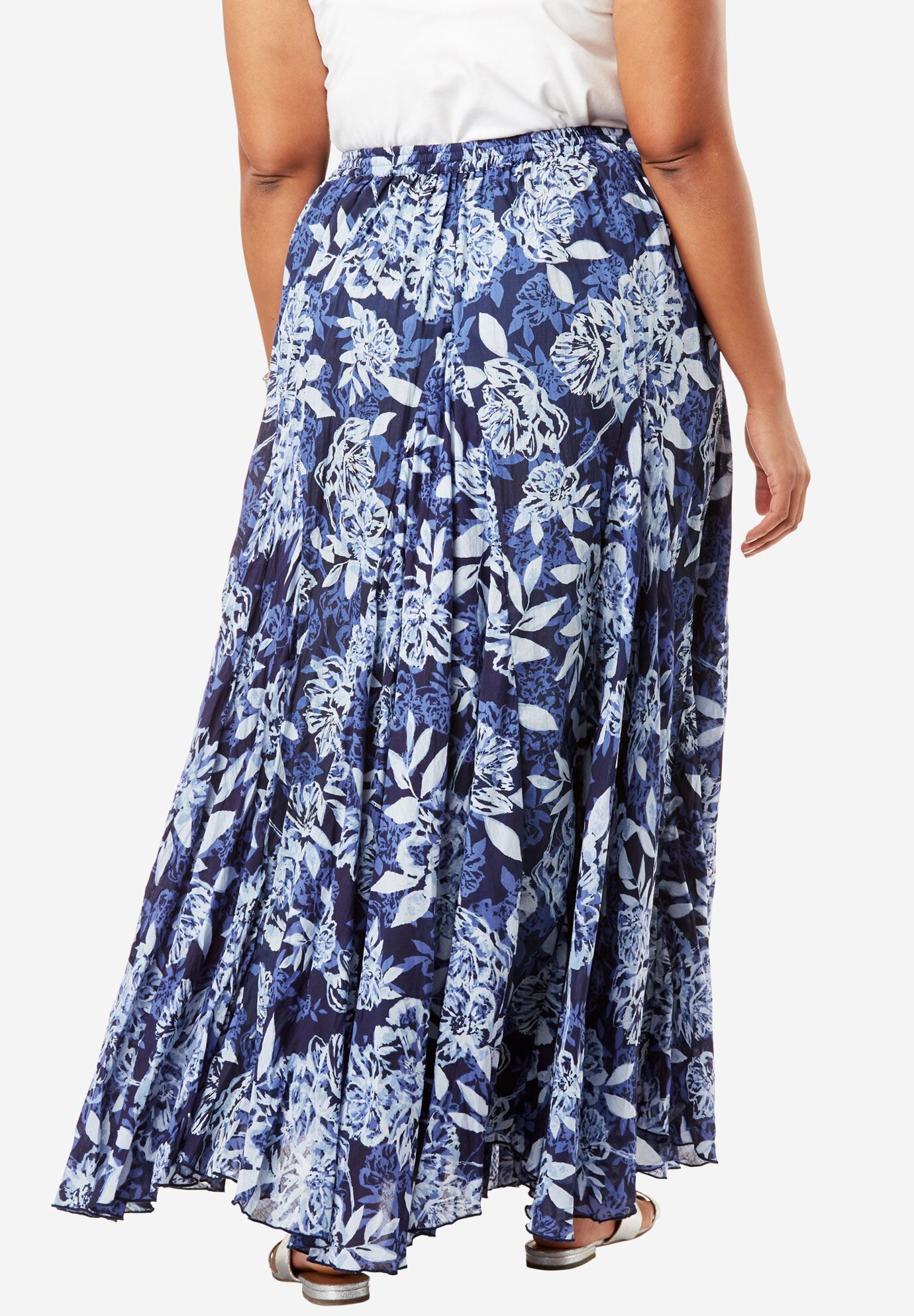 Print Maxi Skirt, , alternate image number 1