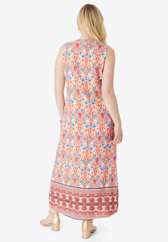 Sleeveless Relaxed A-Line Dress, , on-hover image number null