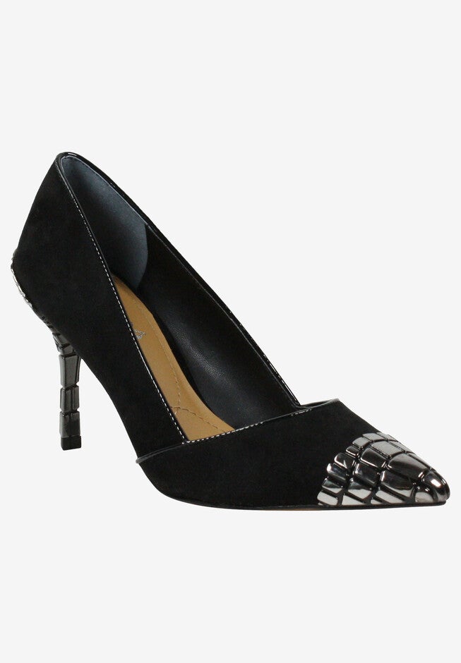 Charleesa Pump , BLACK BLACK SUEDE, hi-res image number null