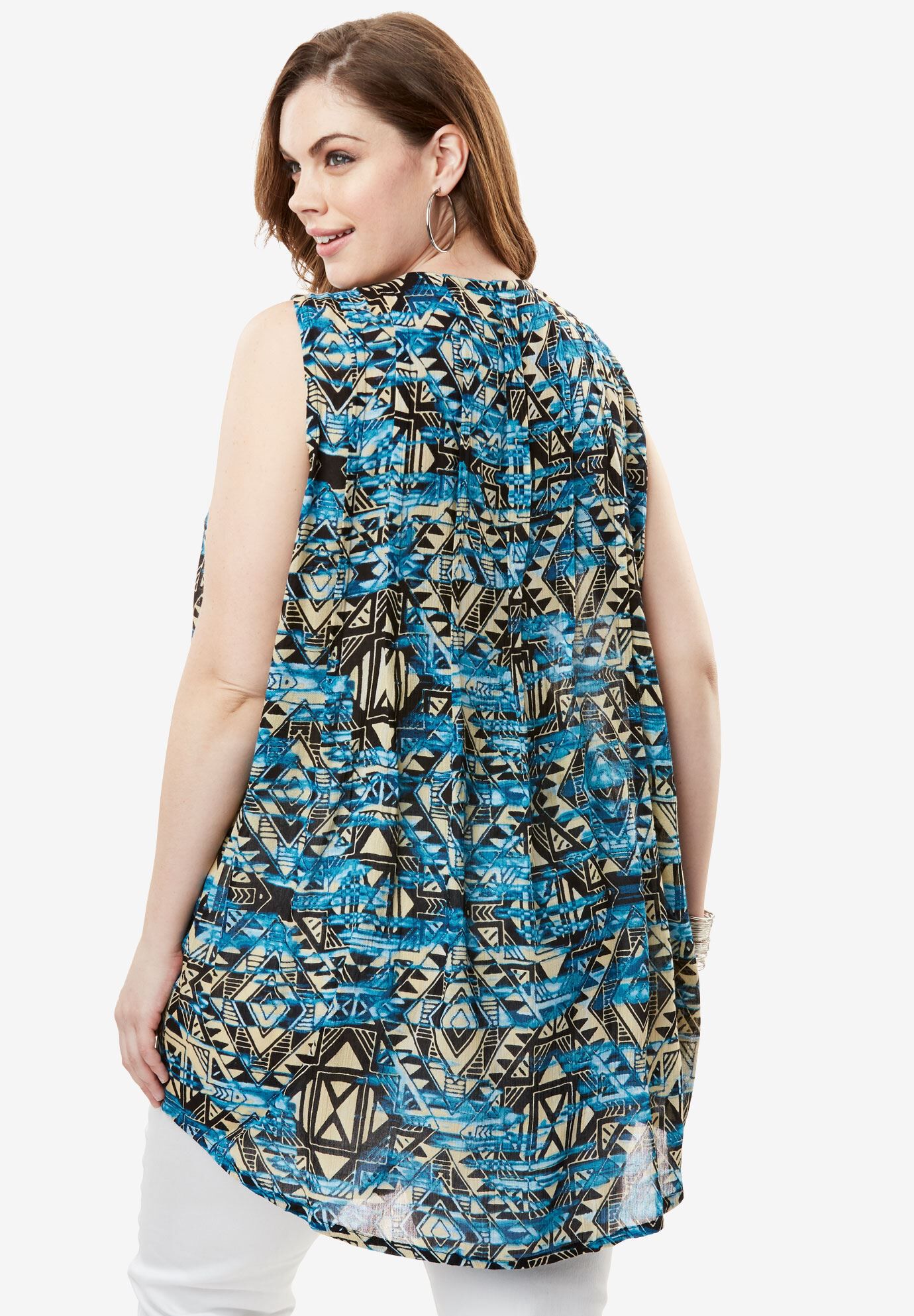 Sleeveless Angelina Tunic, , alternate image number 1