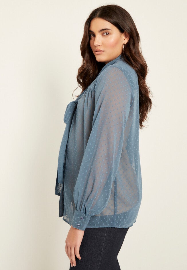 Long Sleeve Bow Top, , alternate image number null