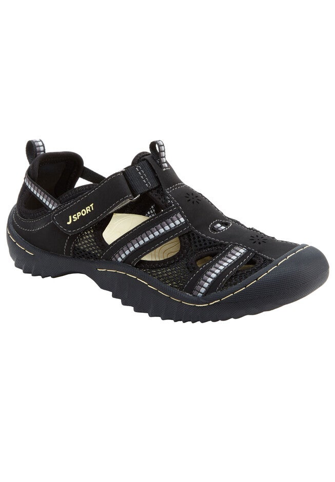 Regatta Slip-Ons by JSport®, BLACK WHITE, hi-res image number 0