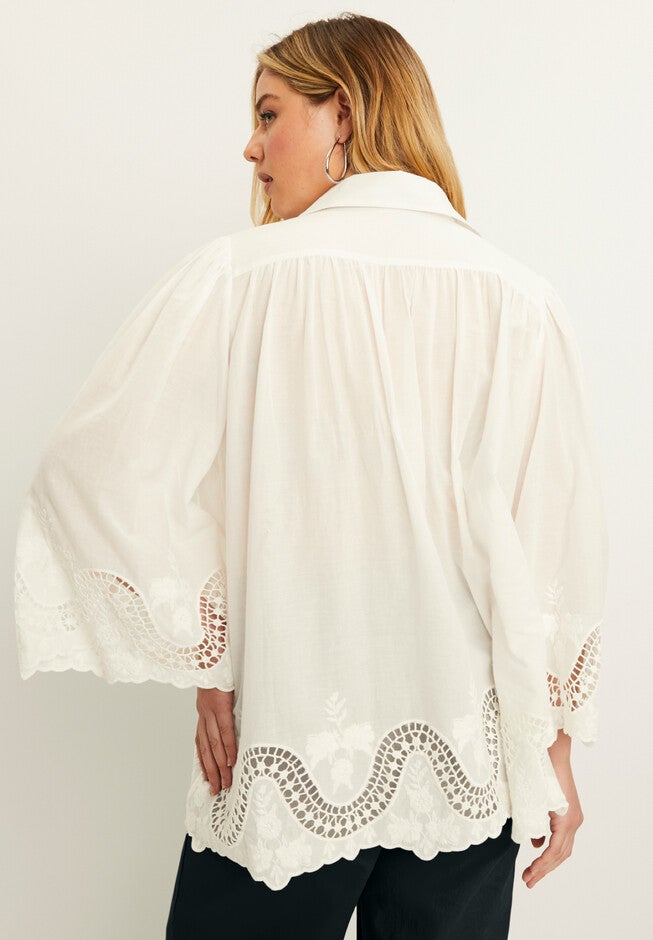 Open-Crochet Blouse, , on-hover image number null