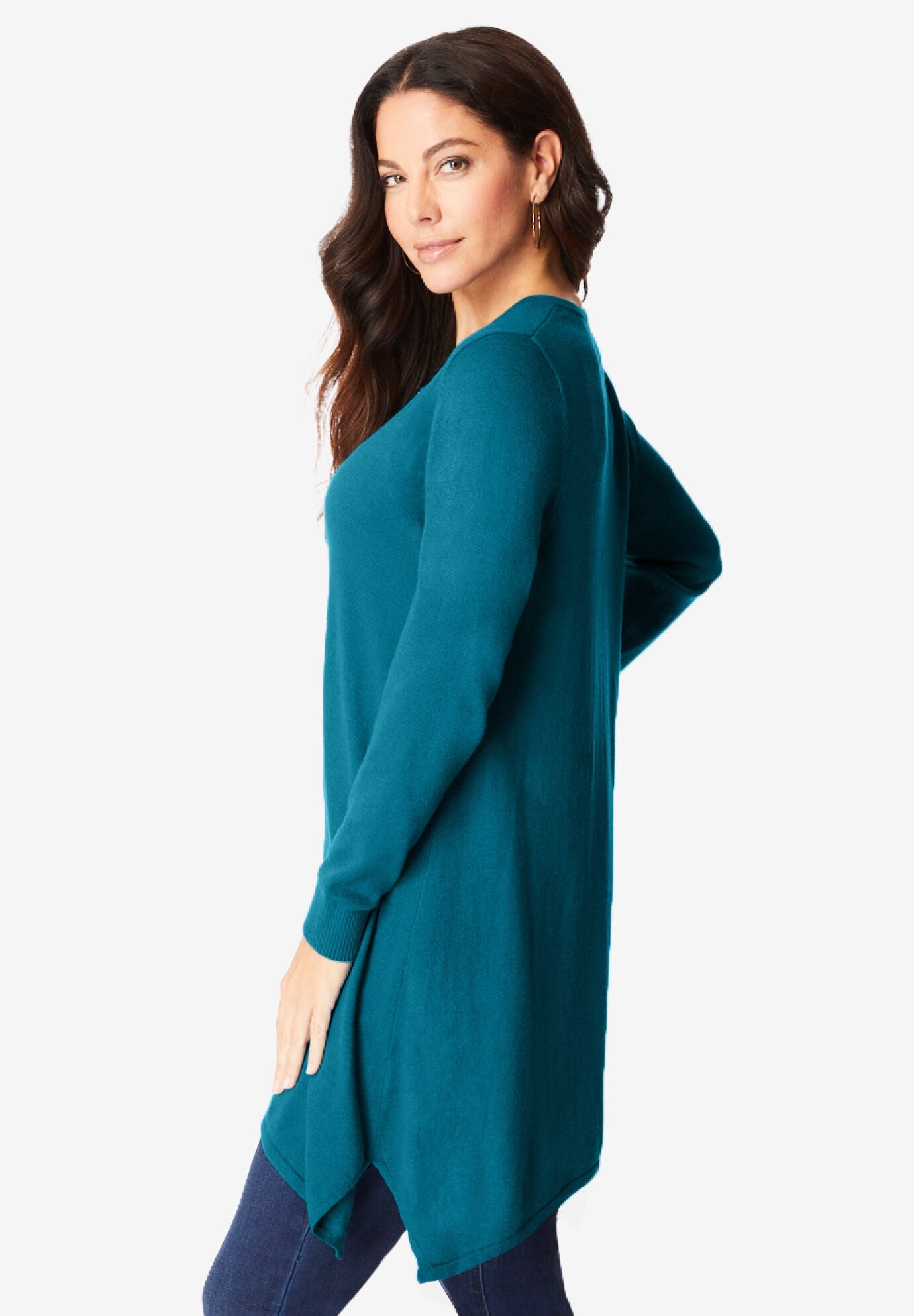 CashMORE Collection Hanky-Hem Henley, , alternate image number 2