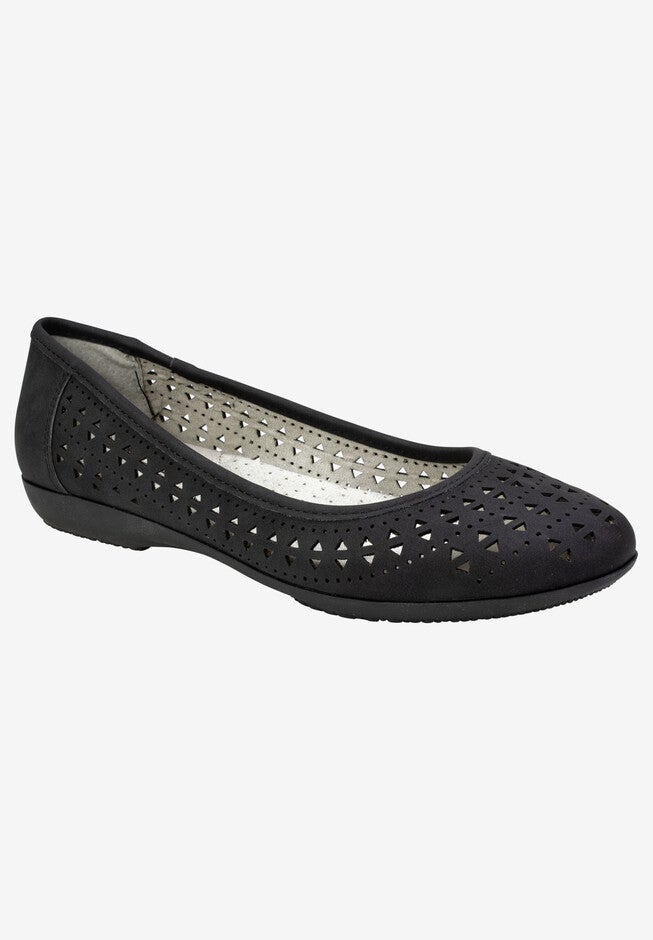 Cailie Flat , BLACK NUBUCK, hi-res image number 0