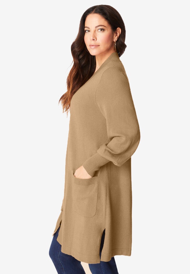 CashMORE Collection Cardigan, , alternate image number 2