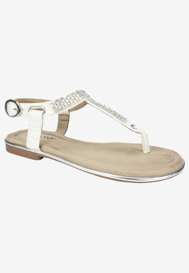 Zora Sandal , WHITE METALLIC SMOOTH, hi-res image number 0