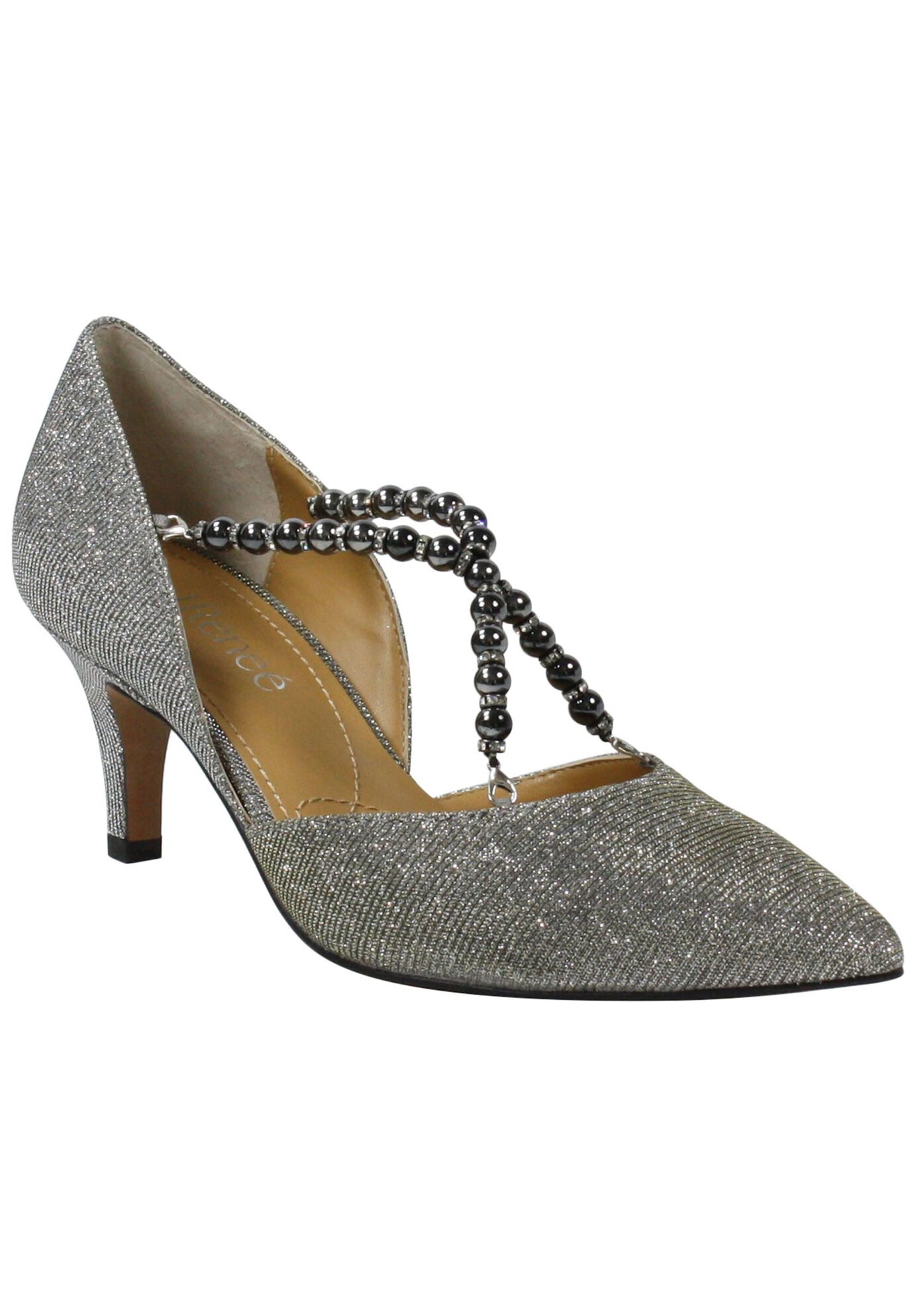 Zayna Pump , PEWTER GLITTER, hi-res image number 0