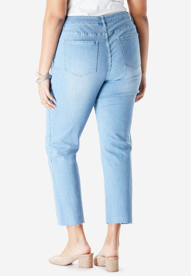 Crop Straight-Leg Jean by Denim 24/7®, , on-hover image number null