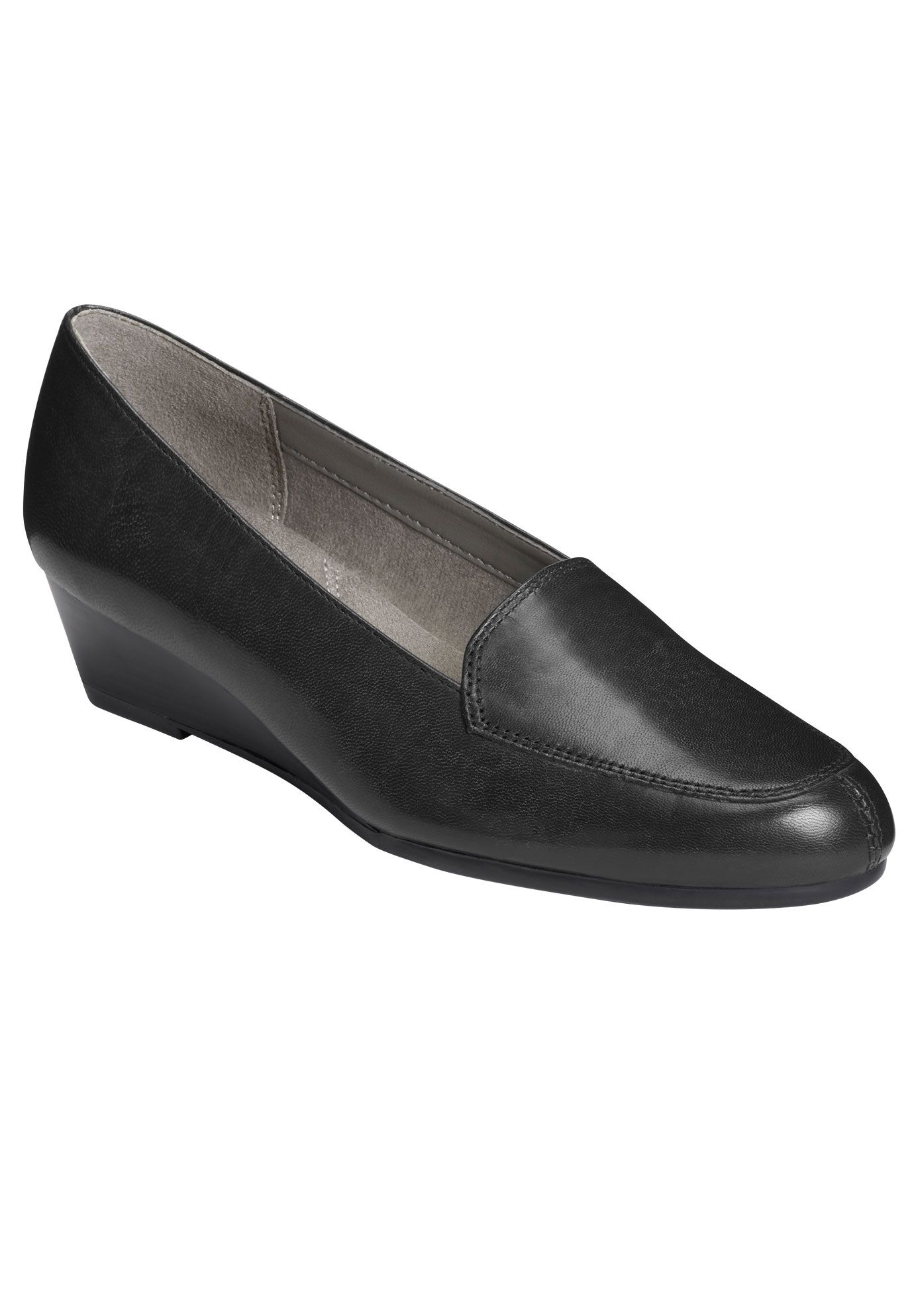 Lovely Loafers by Aerosoles&reg;, BLACK LEATHER, hi-res image number 0