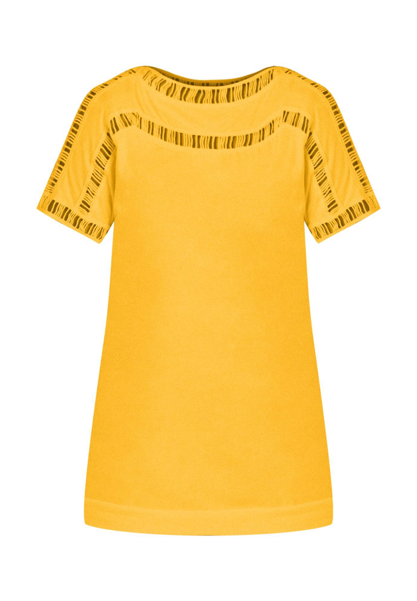 Ladder Stitch Tee, SUNSET YELLOW, alternate image number 2