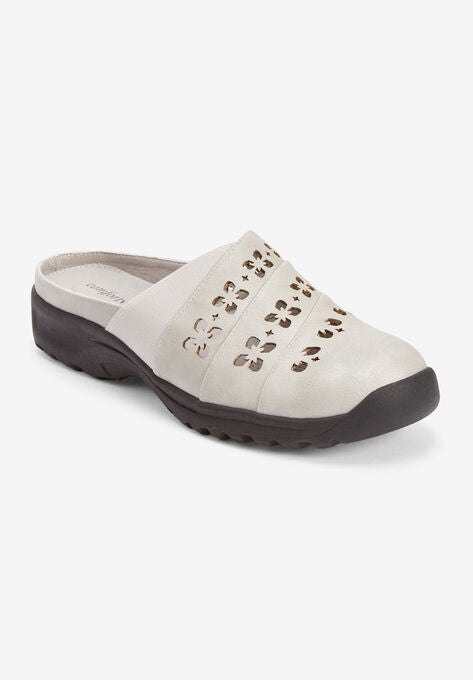 The Lenox Mule By Comfortview, PEARL GREY, hi-res image number null