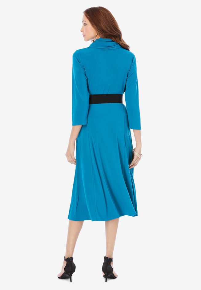 Ultrasmooth® Fabric Infinity Scarf Dress, , on-hover image number 1