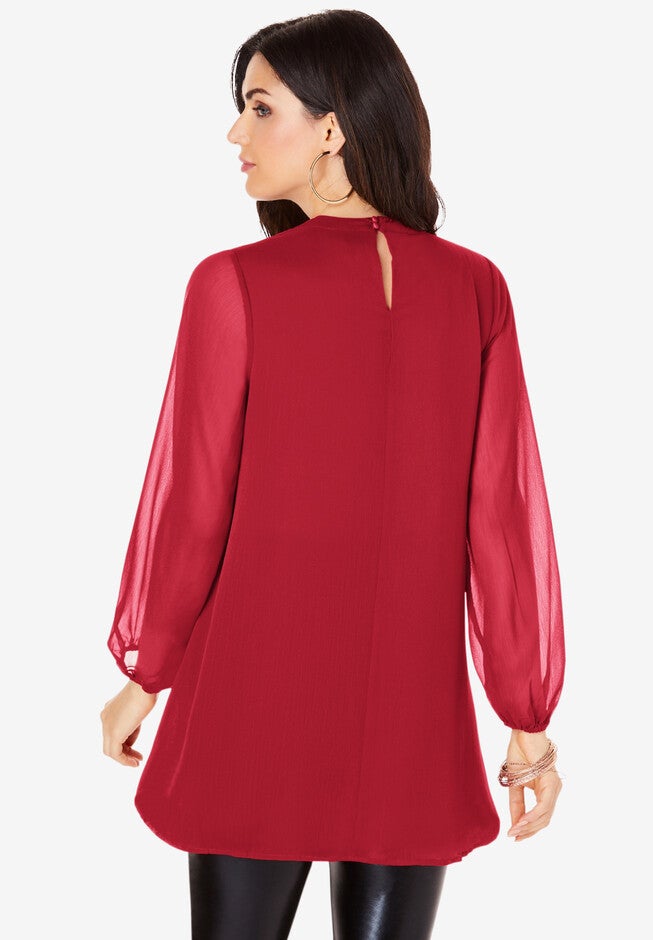Embellished Keyhole Tunic, , on-hover image number 1