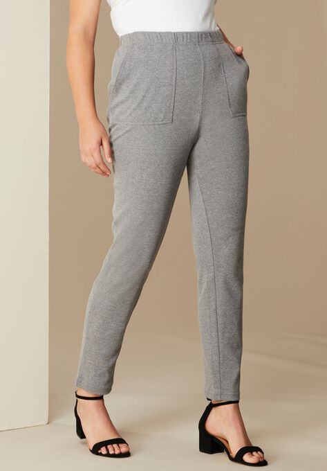 Ankle-Length Soft Knit Pant, , alternate image number null