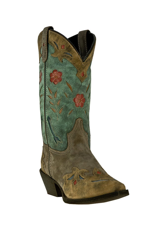 Miss Kate Cowboy Boots by Laredo, BROWN TEAL, hi-res image number 0