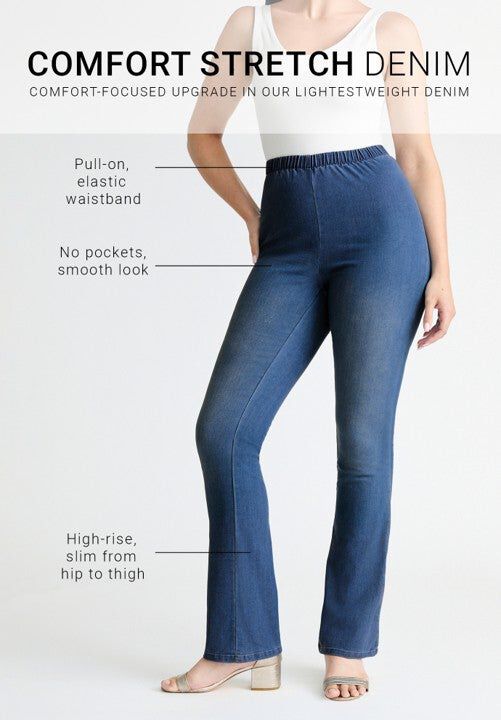Plus Size Comfort Stretch Straight Leg Jean, MEDIUM STONEWASH SANDED, hi-res image number 0