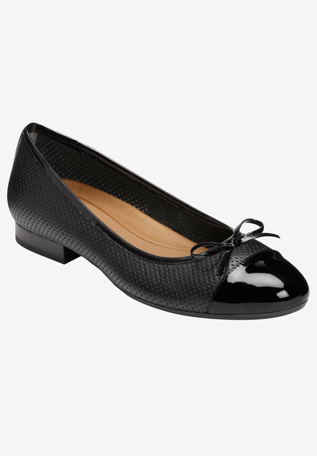 Outrun Flats   , BLACK LEATHER, hi-res image number 0