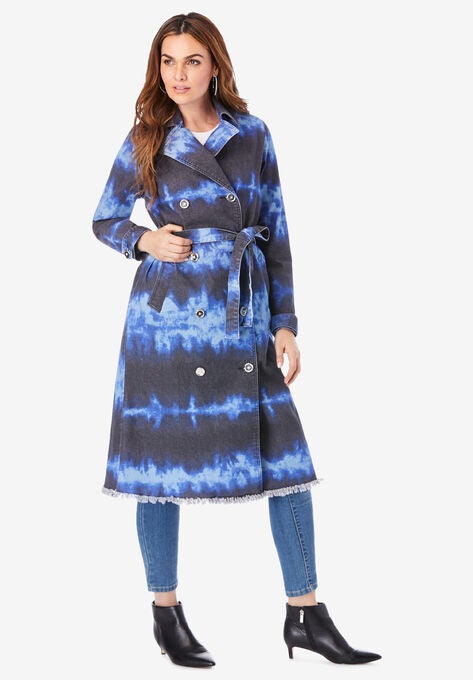 Denim Trench Coat, , hi-res image number null