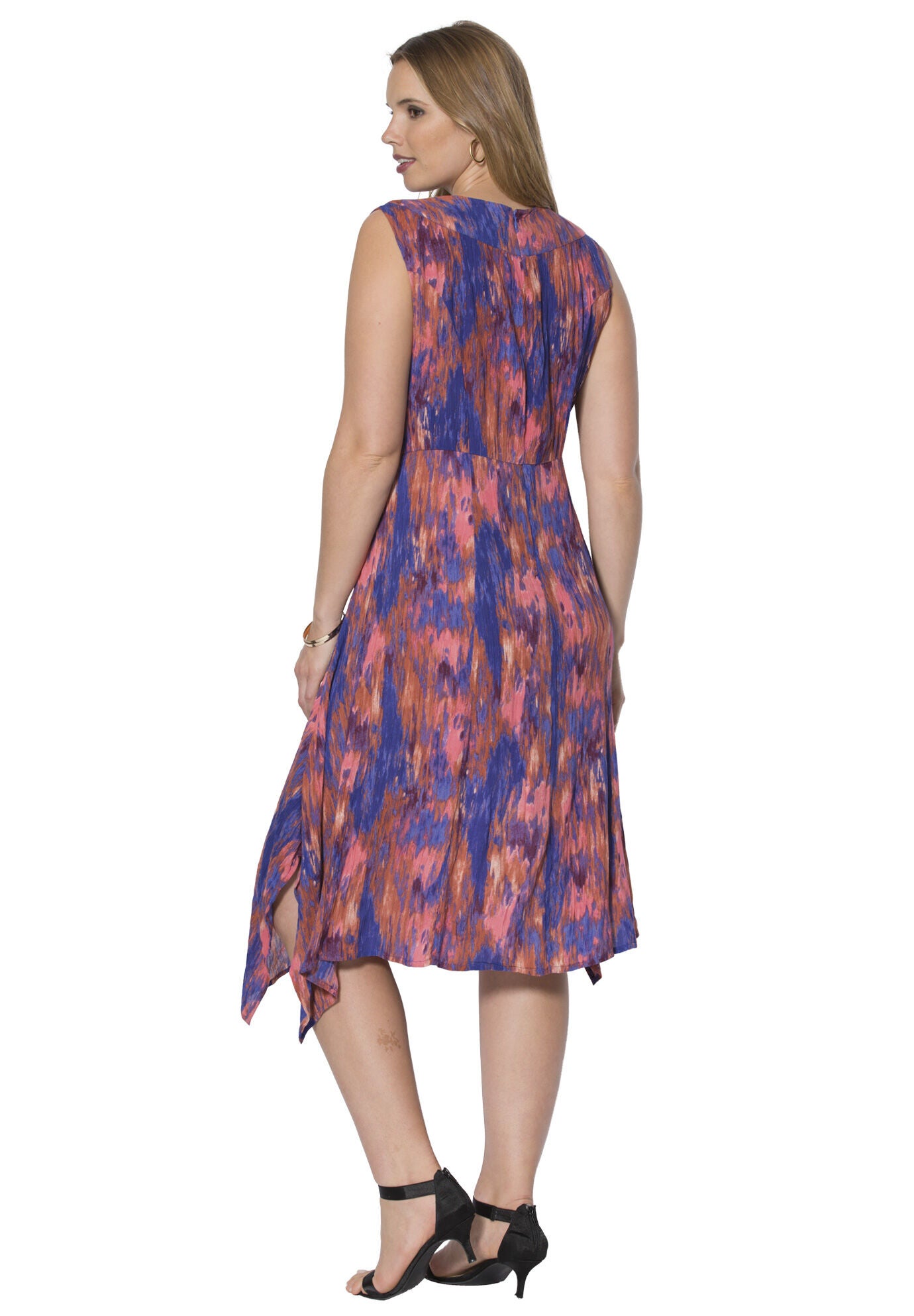 Handkerchief Crinkle Dress, , on-hover image number 1