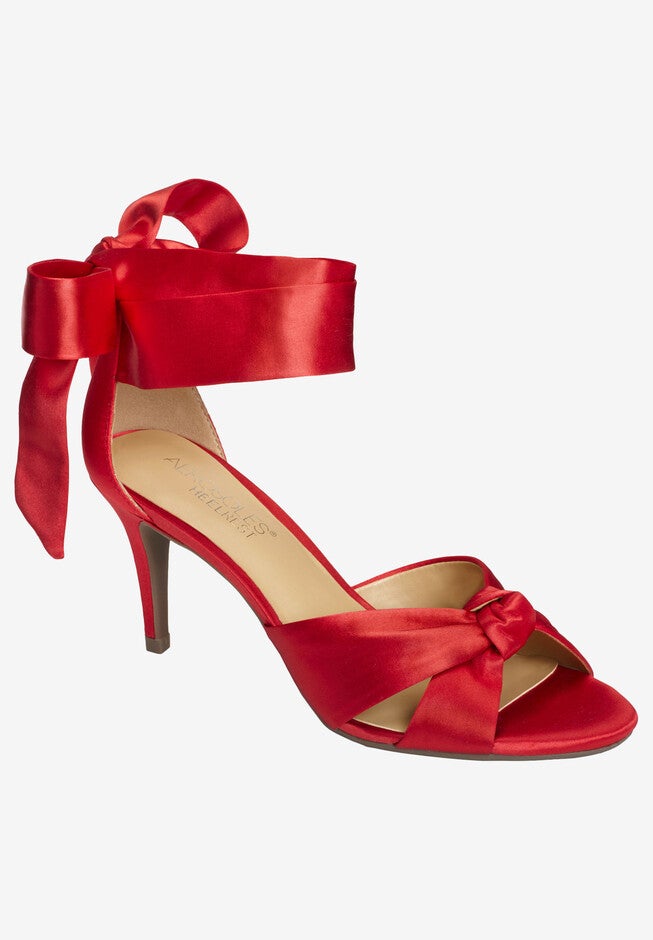 Market Sandal by Aerosoles®, RED SATIN, hi-res image number null
