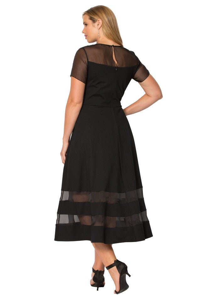 Organza Trim Dress, , on-hover image number 1