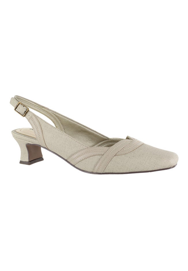 Stunning Slingbacks by Easy Street®, OATMEAL MUSHROOM, hi-res image number null