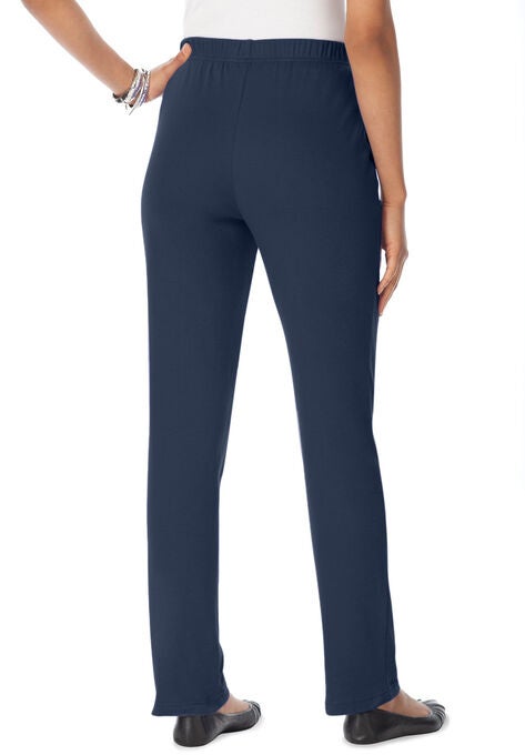 Straight-Leg Soft Knit Pant, , alternate image number null