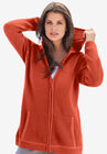Thermal Hoodie Cardigan, COPPER RED, hi-res image number null