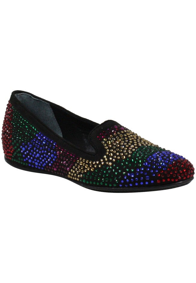 Hanuko Flats And Slip Ons , BLACK BRIGHT MULTI, hi-res image number 0
