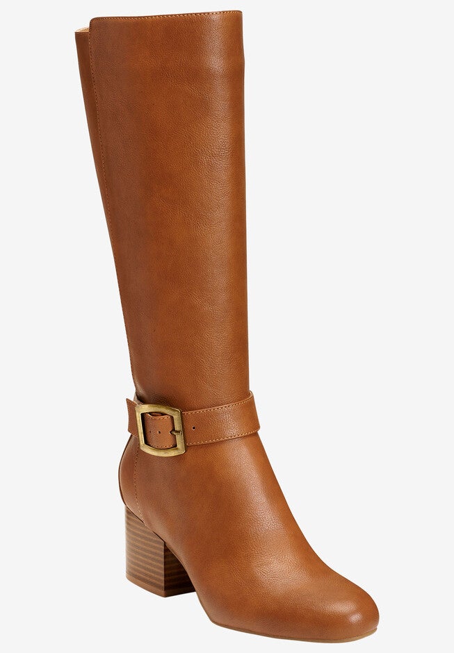 Patience Wide Calf Boots   , TAN, hi-res image number 0