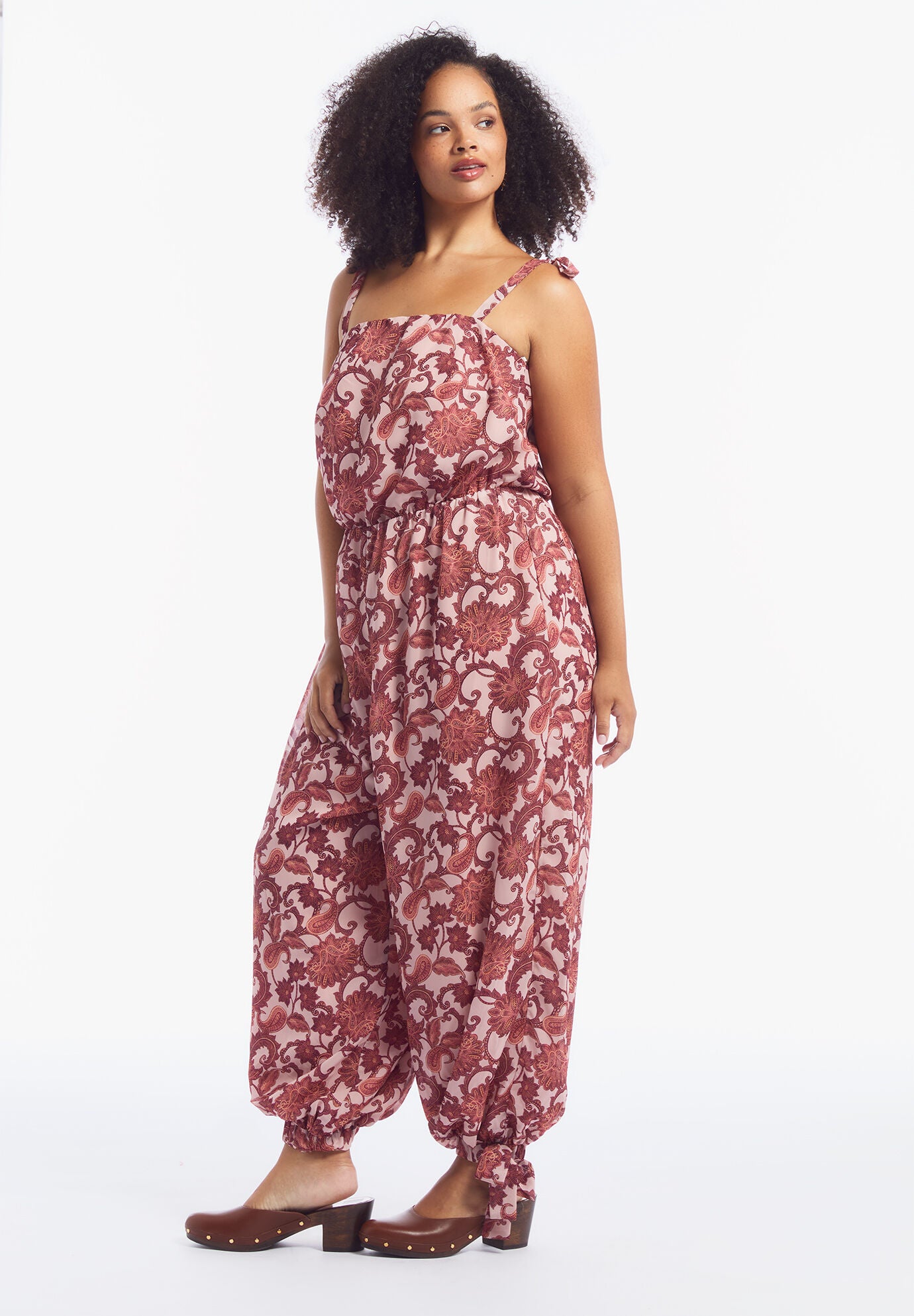 Crinkle Chiffon Jumpsuit, RED LOTUS BAZAAR, alternate image number 6