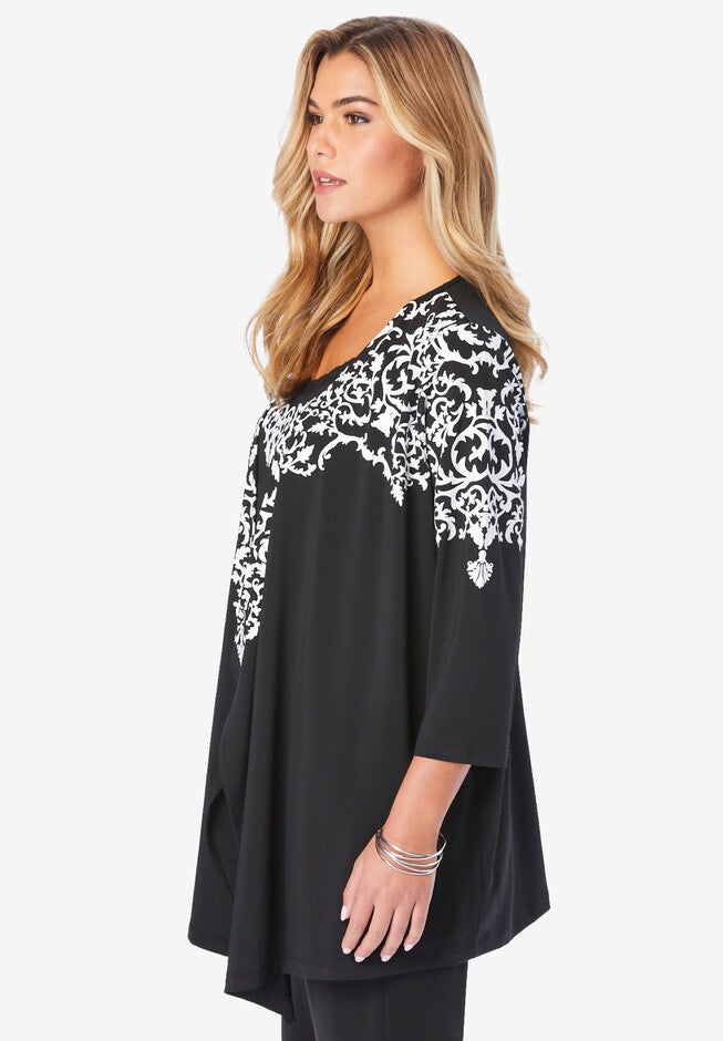 Ultrasmooth Fabric® Cardigan and Tank Set, , alternate image number null