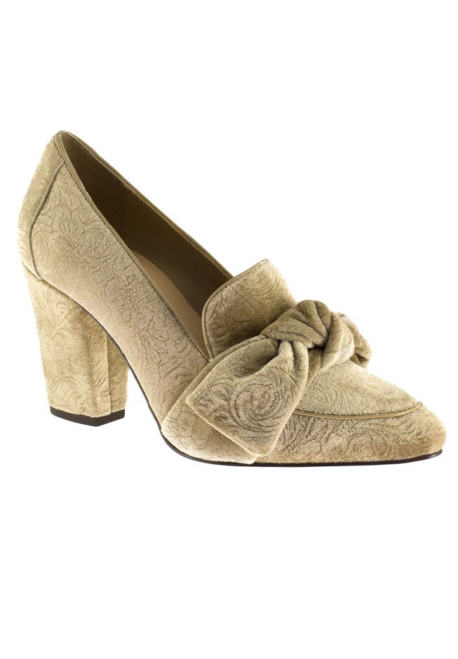 Gala II Pumps by Bella Vita®, CHAMPAGNE EMBOSSED VELVET, hi-res image number null