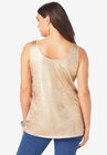Scoopneck Metallic Tank Top, , on-hover image number null