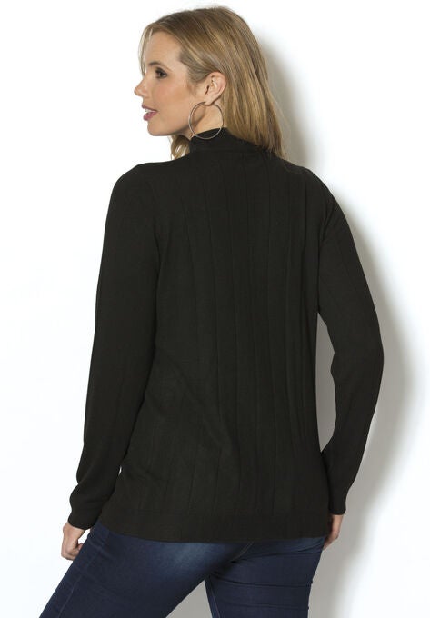 Fine Gauge Drop Needle Mockneck Sweater, , on-hover image number null