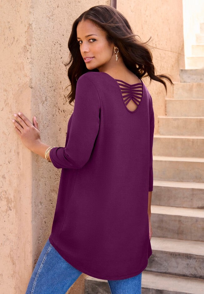 Cutout Detail Ultra Femme Tunic, , alternate image number null