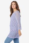 Floral Crochet Sweater, , alternate image number null