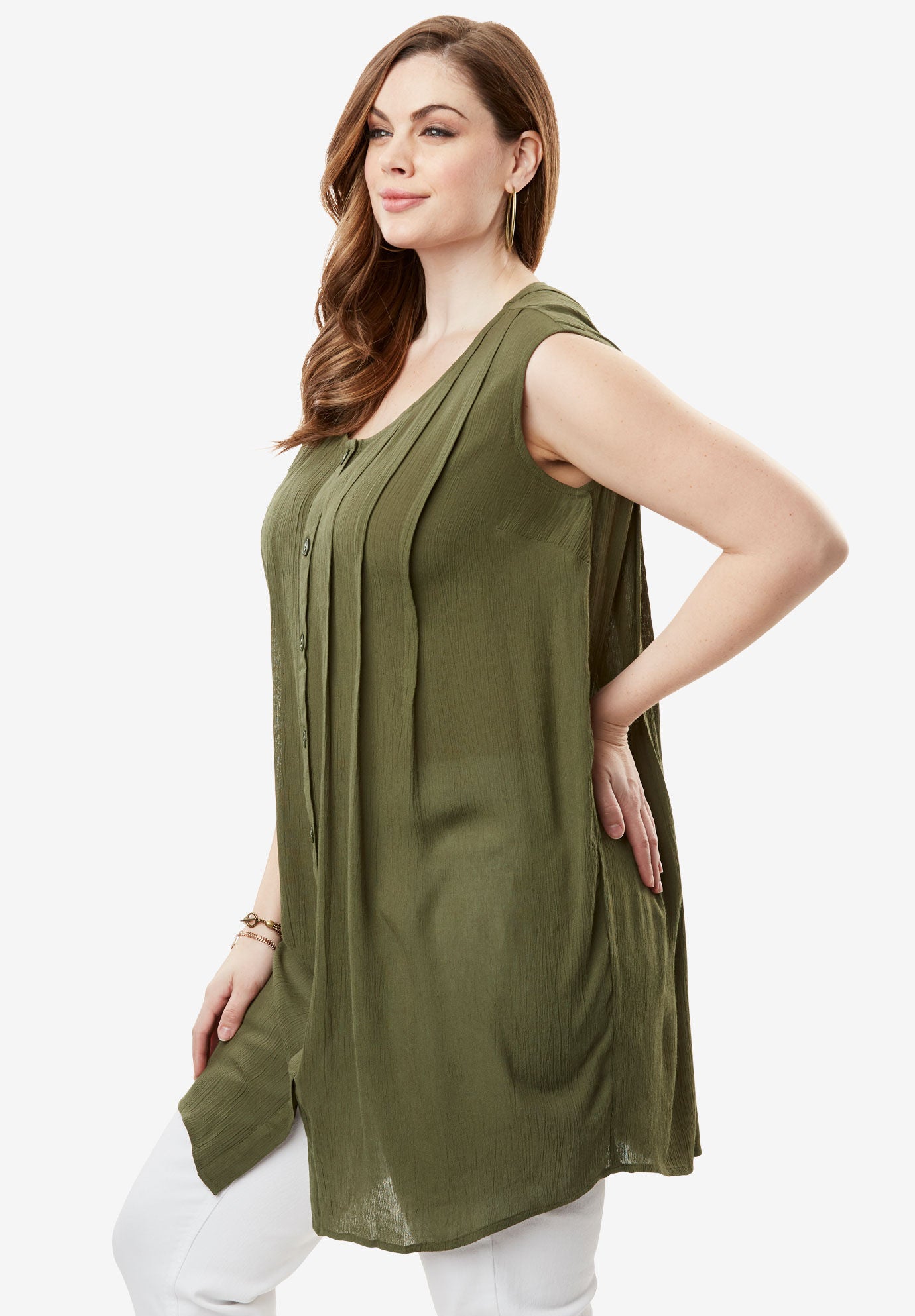 Sleeveless Angelina Tunic, , alternate image number 3