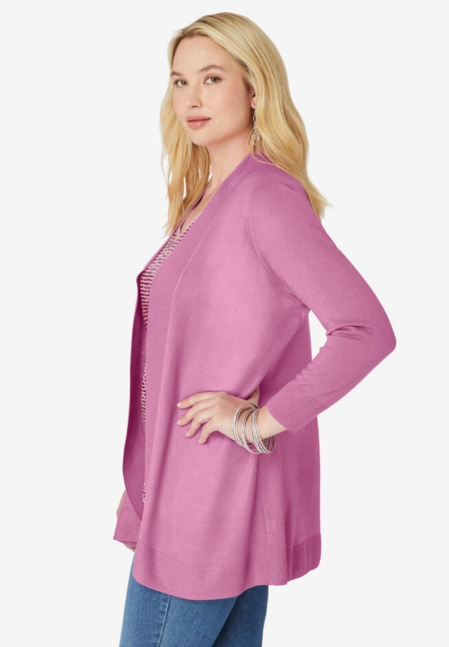 Open-Front Cardigan, , alternate image number null
