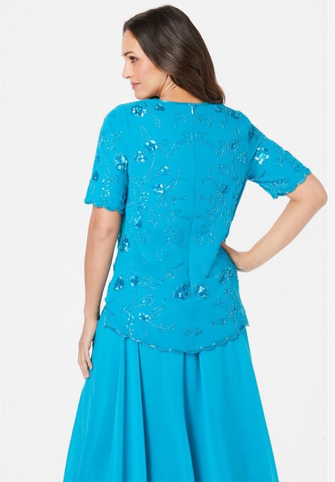Embellished Sequin Top, , on-hover image number null