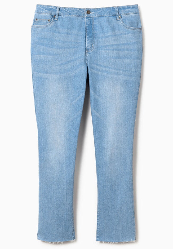 Crop Straight-Leg Jean by Denim 24/7®, , alternate image number null