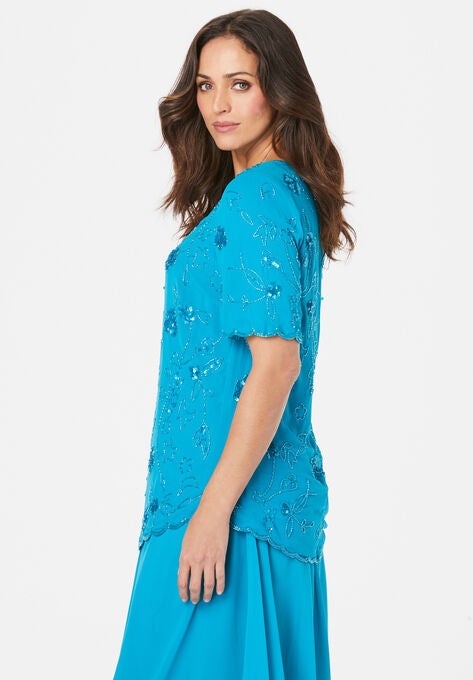 Embellished Sequin Top, , alternate image number null