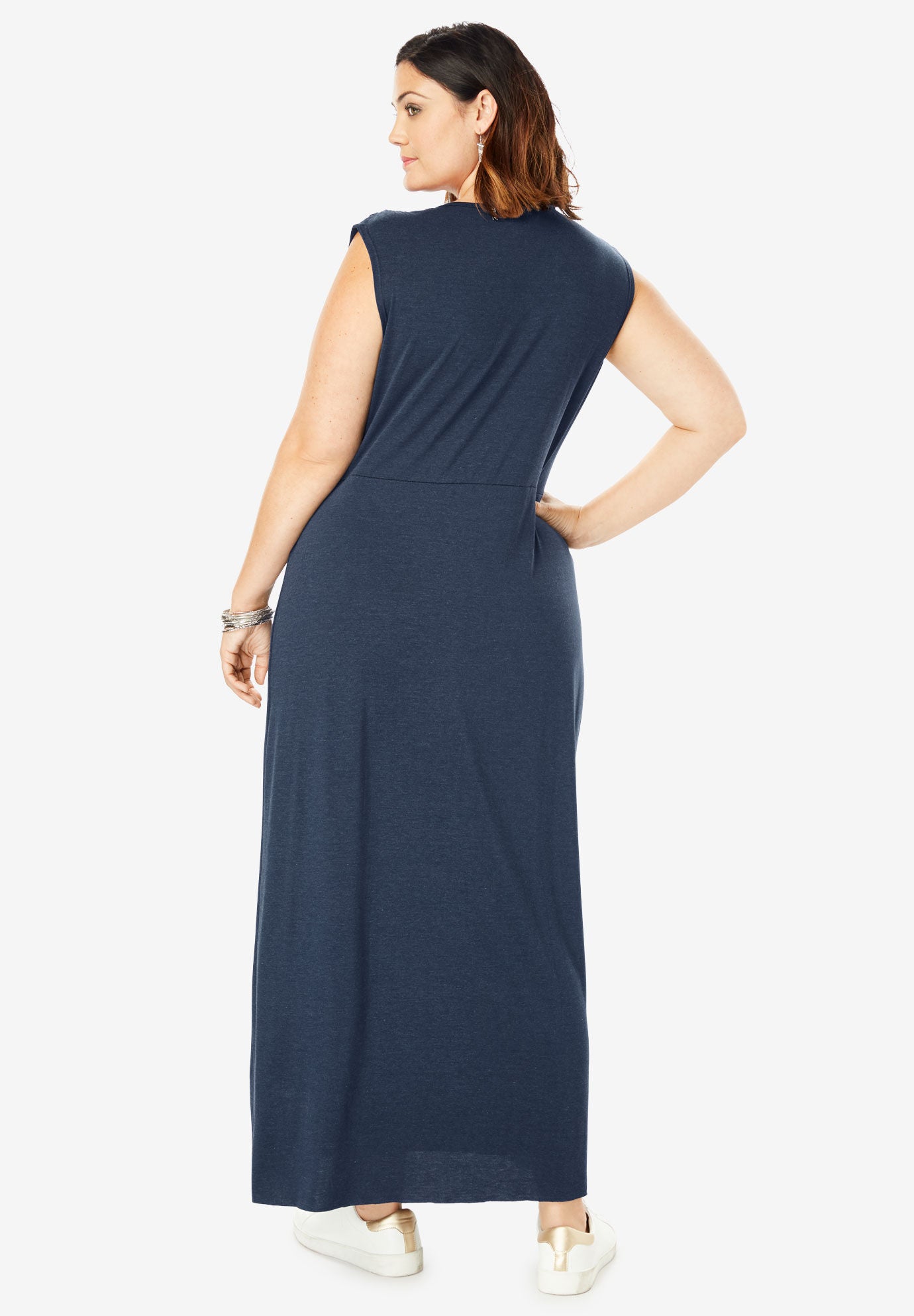 side knot maxi dress