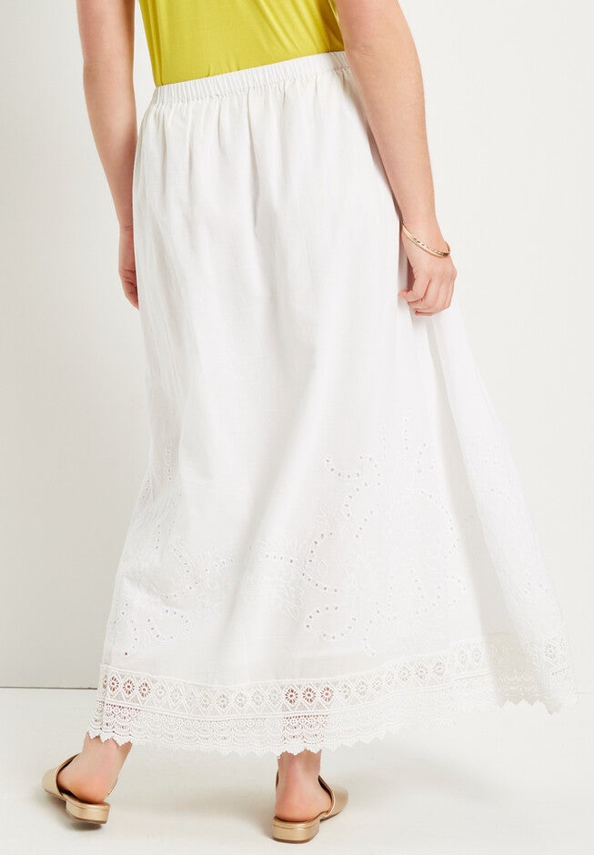 Crochet-Detailed Skirt, , on-hover image number 1