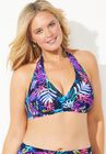 Diva Halter Bikini Top, BRIGHT PALM, hi-res image number null